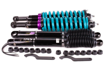 Complete Dobinsons suspension kit laid out, showing shocks, coils, and hardware for GWM Tank 300 upgrade.