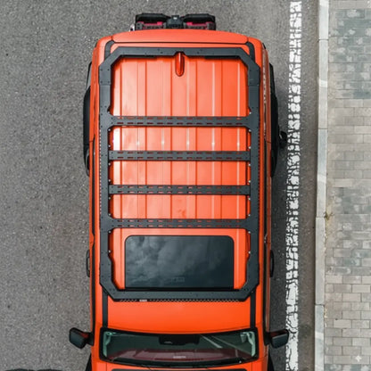 GWM Tank 300 roof rack front view with MEIKA Hunter off-road setup
