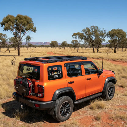 MEIKA Hunter GWM Tank 300 roof rack side view, 120 kg load capacity