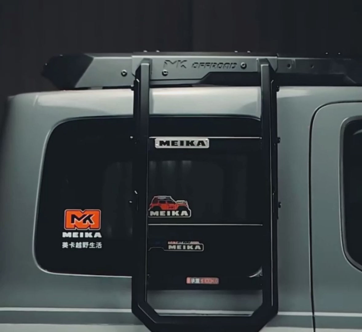 GWM Tank 300 roof rack ladder attached to the side of the vehicle, showing durable construction and easy access to roof-mounted gear for off-road and touring use.